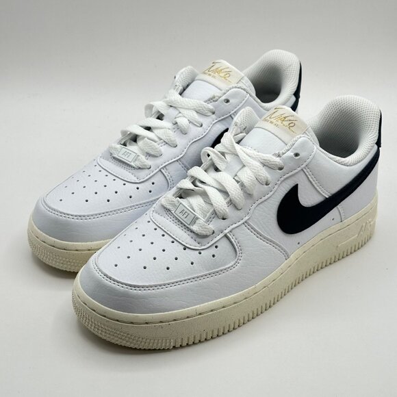 Womens Nike Air Force 1 07 NN White-Obsidian Blue-Pale Ivory FZ6768-100 Sz 6.5 - Picture 2 of 12